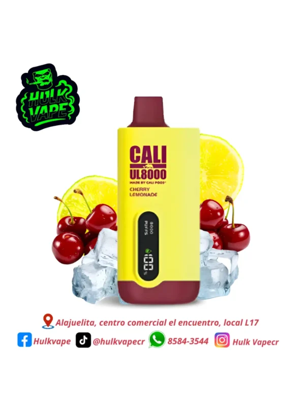 CALI BARS UL8000 CHERRY LEMONADE