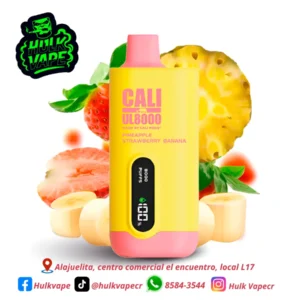 CALI BARS UL8000 PINEAPPLE STRAWBERRY BANANA